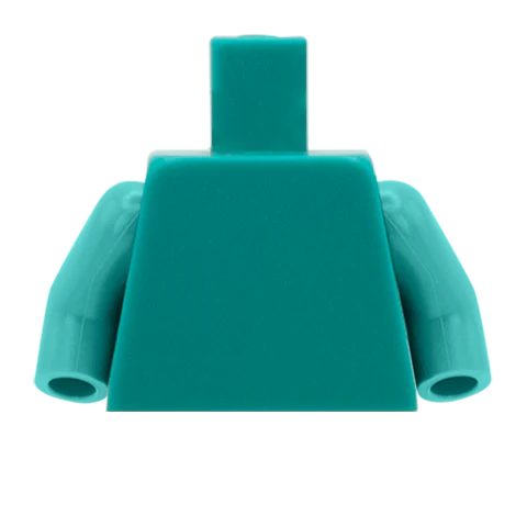Buttoned Up Tuxedo with Bowtie - Custom Design Minifigure Torso - Image 27