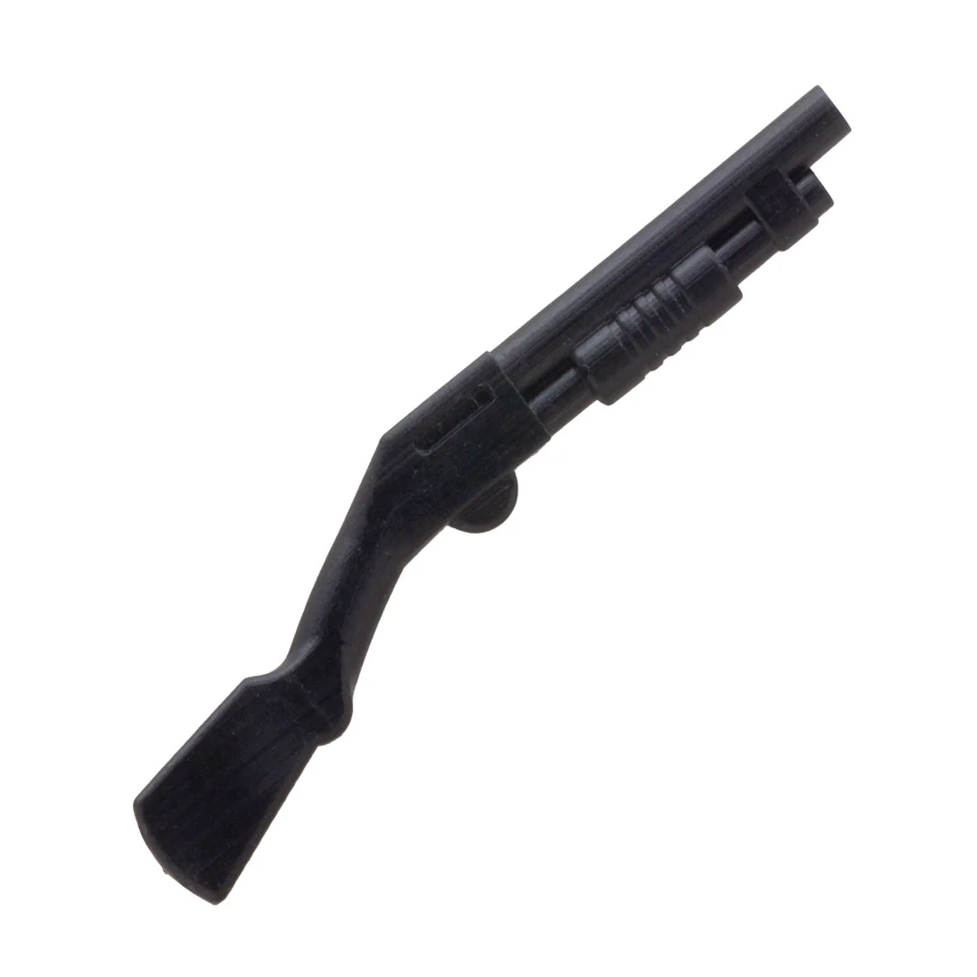 Pump Action Shotgun - 3D Printed Minifigure Accessory (Plastic Toy)