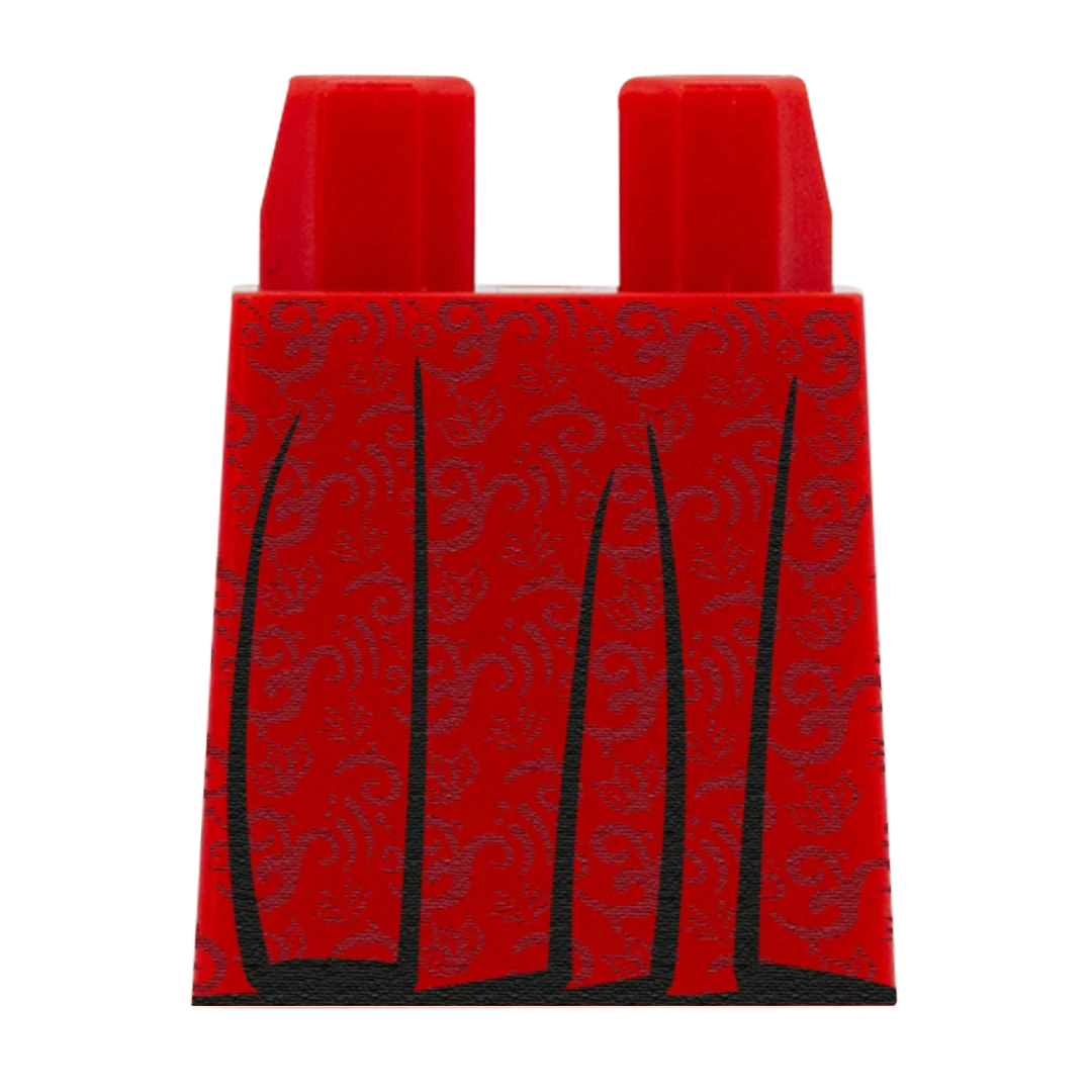 Red Vintage Dress Skirt - Custom Design Lego Brick Skirt