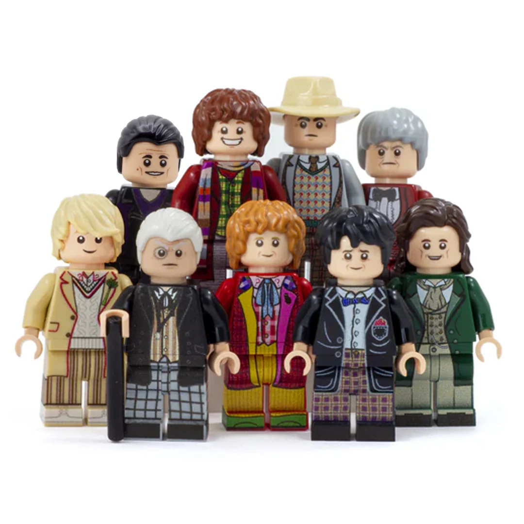 Regenerated Time Lords 1-9 - Custom Design Minifigure Set