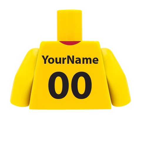 Retro Arsenal 1993/94 Away Shirt - Custom Design Minifigure Torso - Image 7