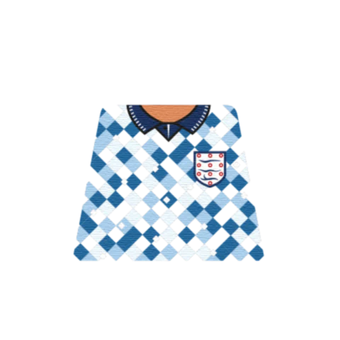 Retro England 1992 Third Shirt - Custom Design Minifigure Torso - Image 5