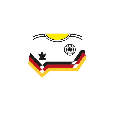Retro Germany 1990 World Cup Shirt - Custom Design Minifigure Torso - Image 2