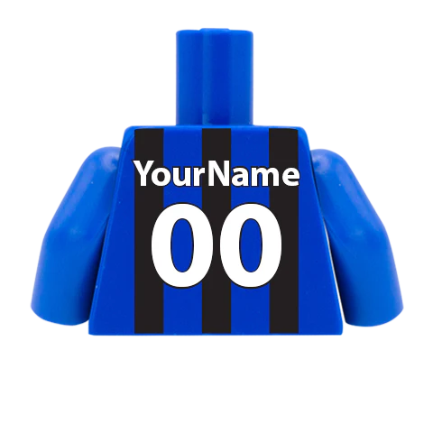 Retro Inter Milan 1998/99 Home Shirt - Custom Design Minifigure Torso - Image 7
