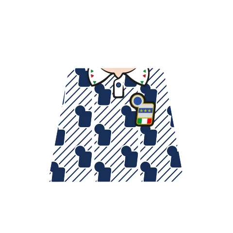 Retro Italy 1994 World Cup Shirt - Custom Design Minifigure Torso - Image 3