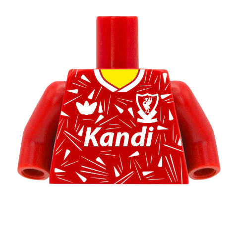 Retro Liverpool 1989/90 Home Shirt - Custom Design Minifigure Torso