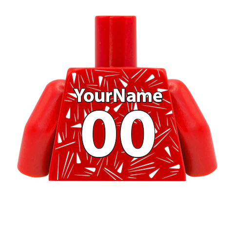 Retro Liverpool 1989/90 Home Shirt - Custom Design Minifigure Torso - Image 8