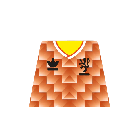 Retro Netherlands 1988 Euros Shirt - Custom Design Minifigure Torso - Image 2