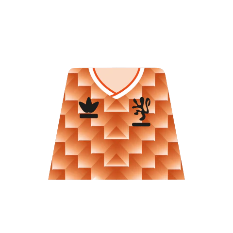Retro Netherlands 1988 Euros Shirt - Custom Design Minifigure Torso - Image 3