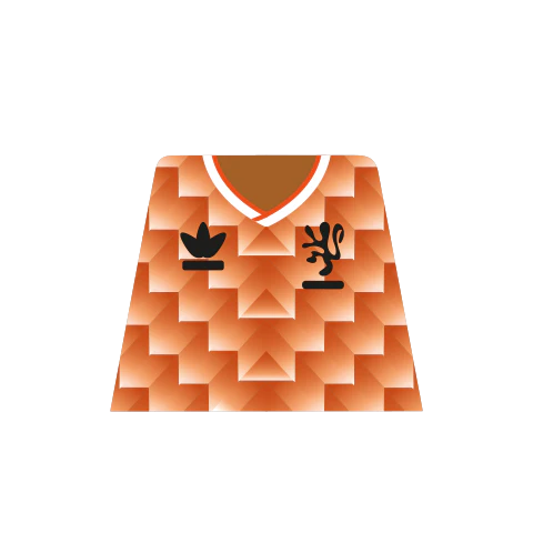Retro Netherlands 1988 Euros Shirt - Custom Design Minifigure Torso - Image 4