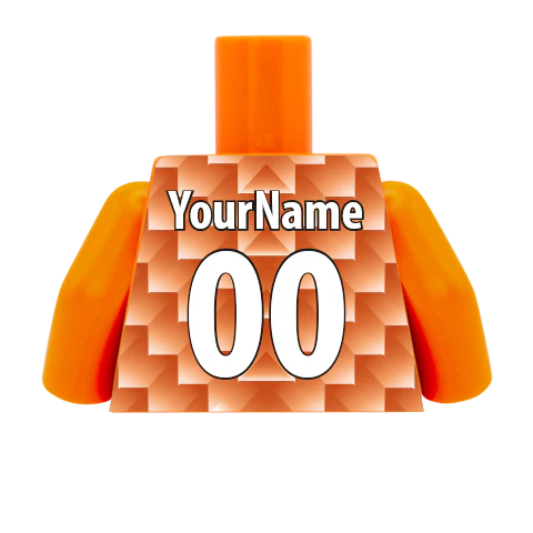 Retro Netherlands 1988 Euros Shirt - Custom Design Minifigure Torso - Image 7