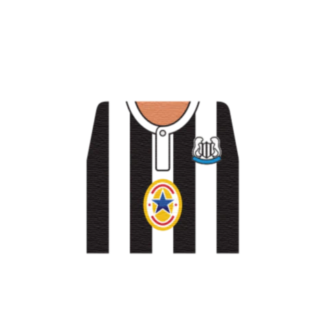 Retro Newcastle 1995/96 Home Shirt - Custom Design Minifigure Torso - Image 7