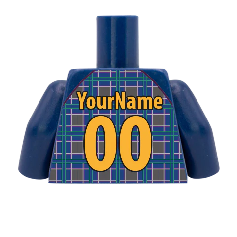 Retro Scotland 1994/96 Home Shirt - Custom Design Minifigure Torso - Image 7