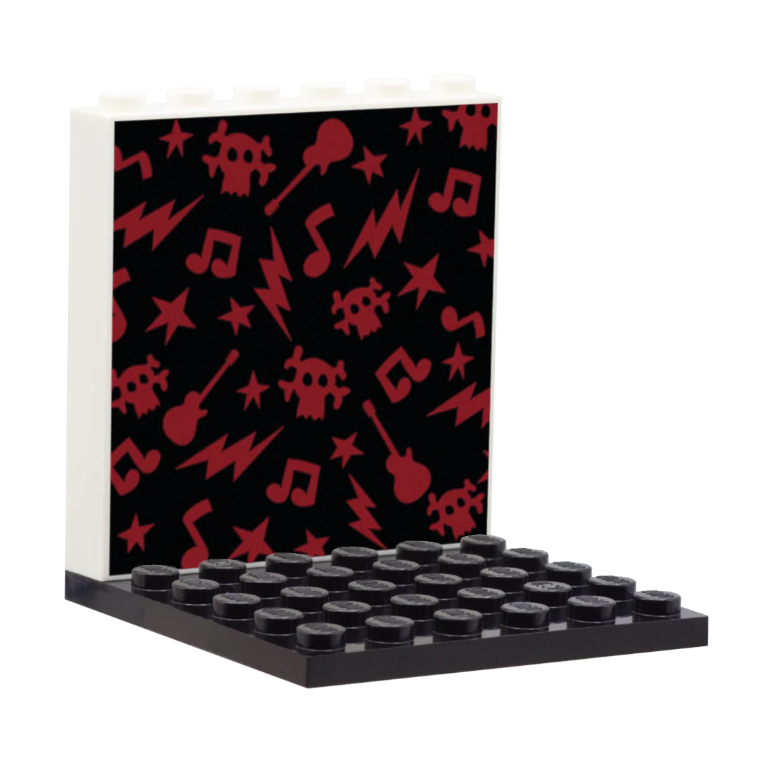 Rock Music Back Panel - Custom Design Display Panel and Stand - Image 2