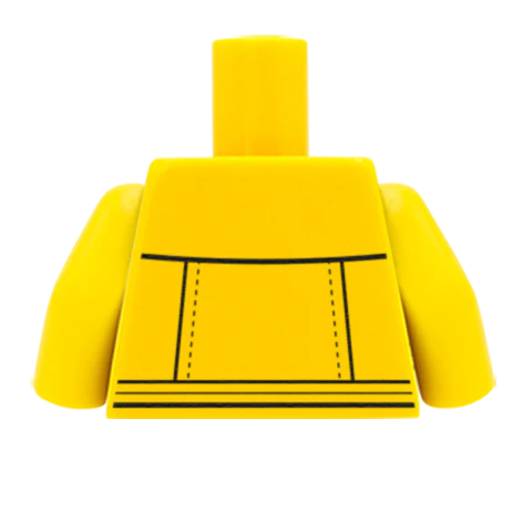 Roll Neck Jumper with Jacket - Custom Design Minifigure Torso - Image 33