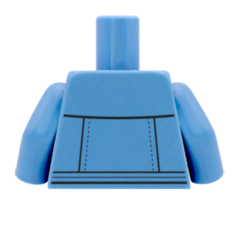 Roll Neck Jumper with Jacket - Custom Design Minifigure Torso - Image 48