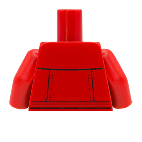 Roll Neck Jumper with Jacket - Custom Design Minifigure Torso - Image 57