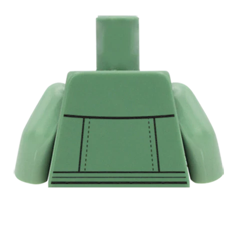 Roll Neck Jumper with Jacket - Custom Design Minifigure Torso - Image 58