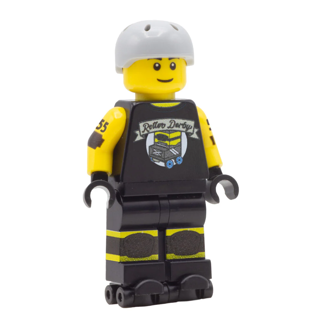 Personalised Roller Derby Player - Custom Design Minifigure - Image 3