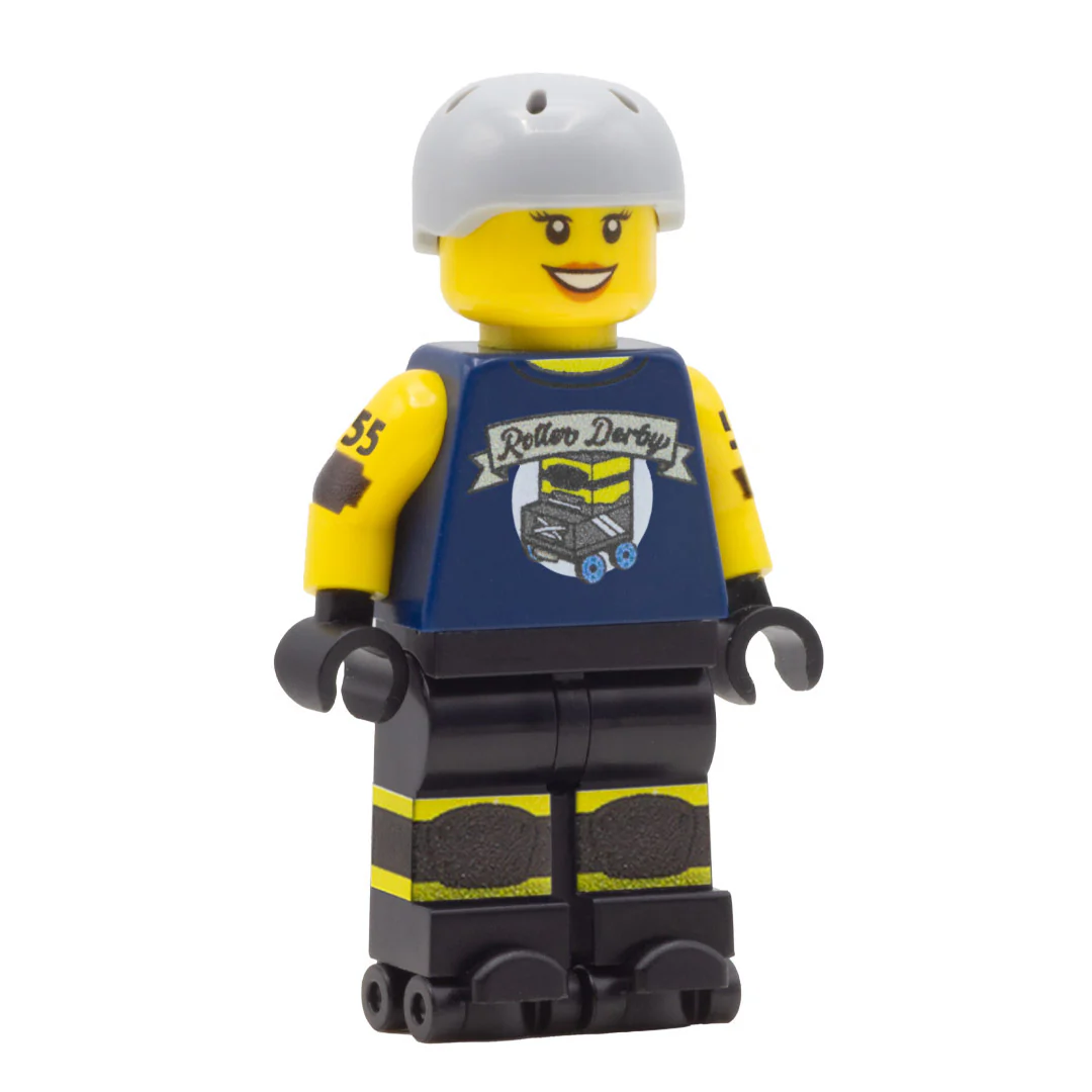 Personalised Roller Derby Player - Custom Design Minifigure - Image 30