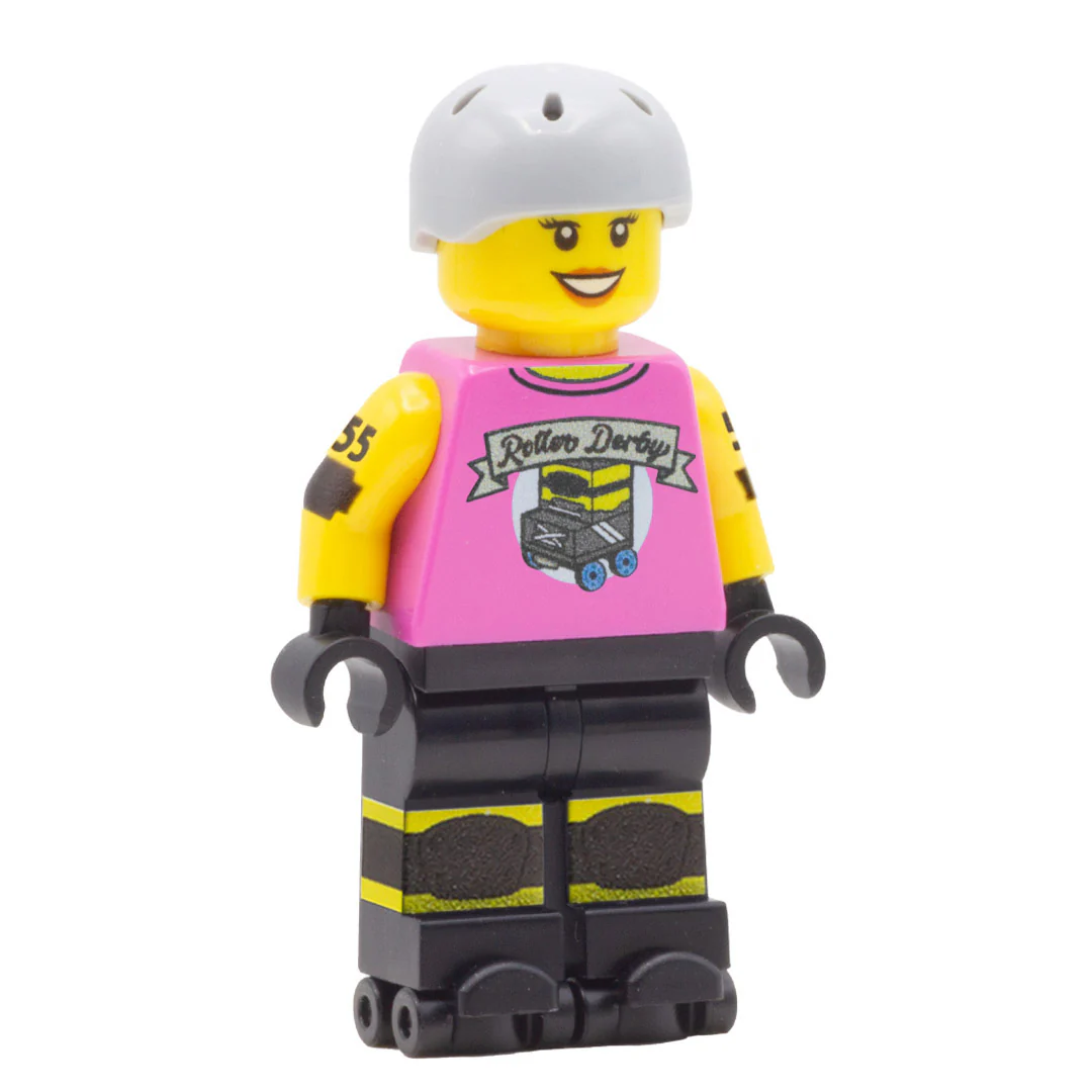 Personalised Roller Derby Player - Custom Design Minifigure - Image 32