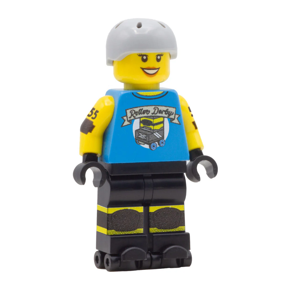 Personalised Roller Derby Player - Custom Design Minifigure - Image 35