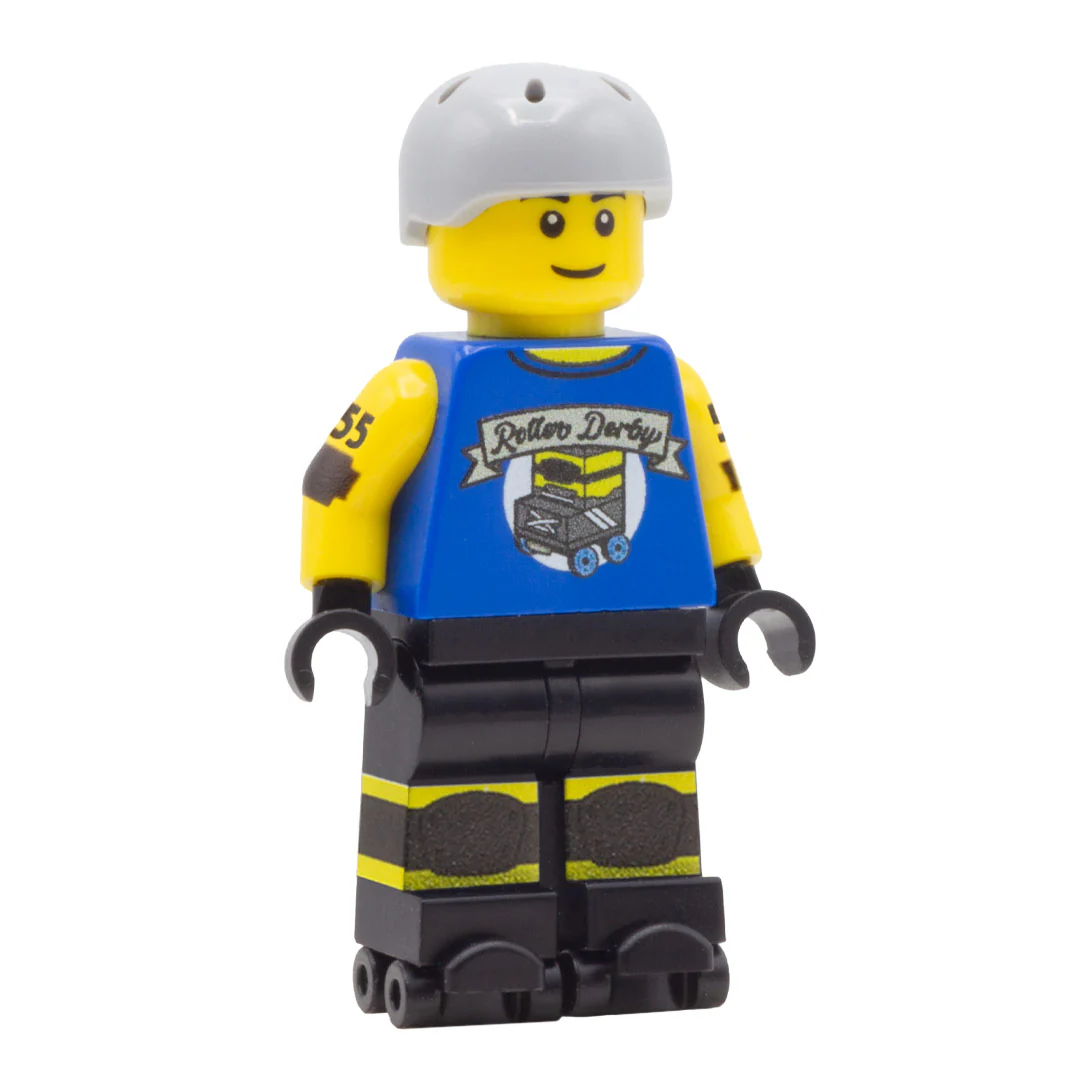 Personalised Roller Derby Player - Custom Design Minifigure - Image 4