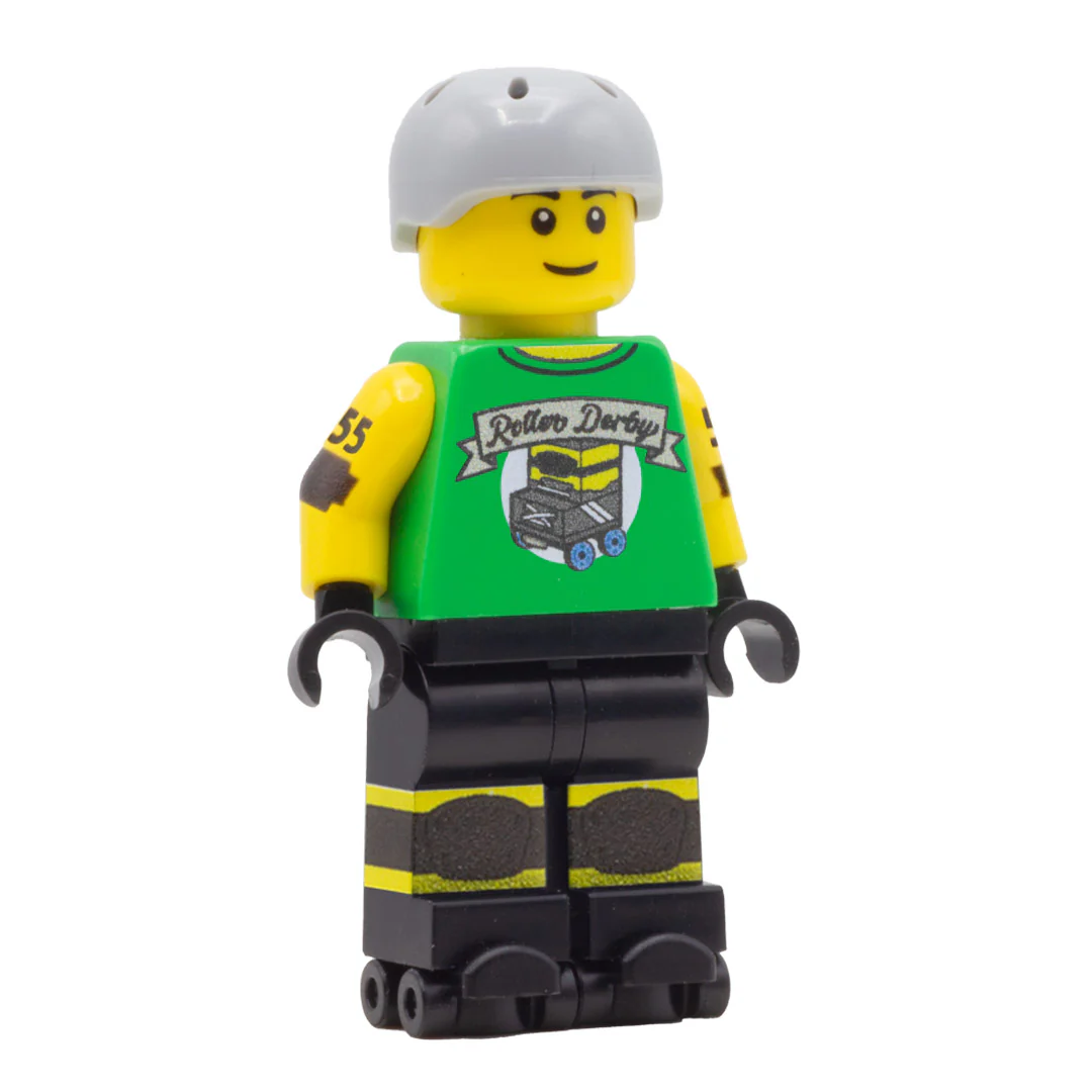 Personalised Roller Derby Player - Custom Design Minifigure - Image 5