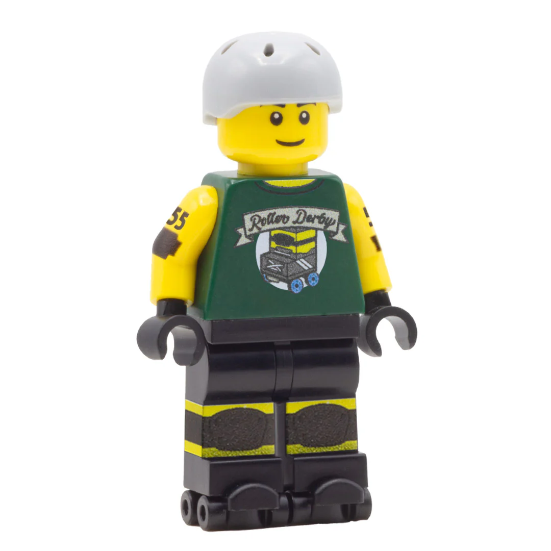 Personalised Roller Derby Player - Custom Design Minifigure - Image 6