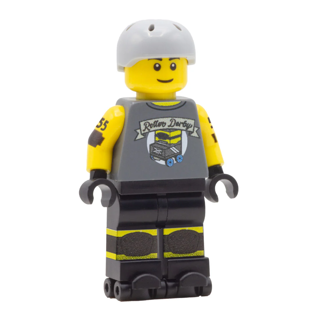 Personalised Roller Derby Player - Custom Design Minifigure - Image 7