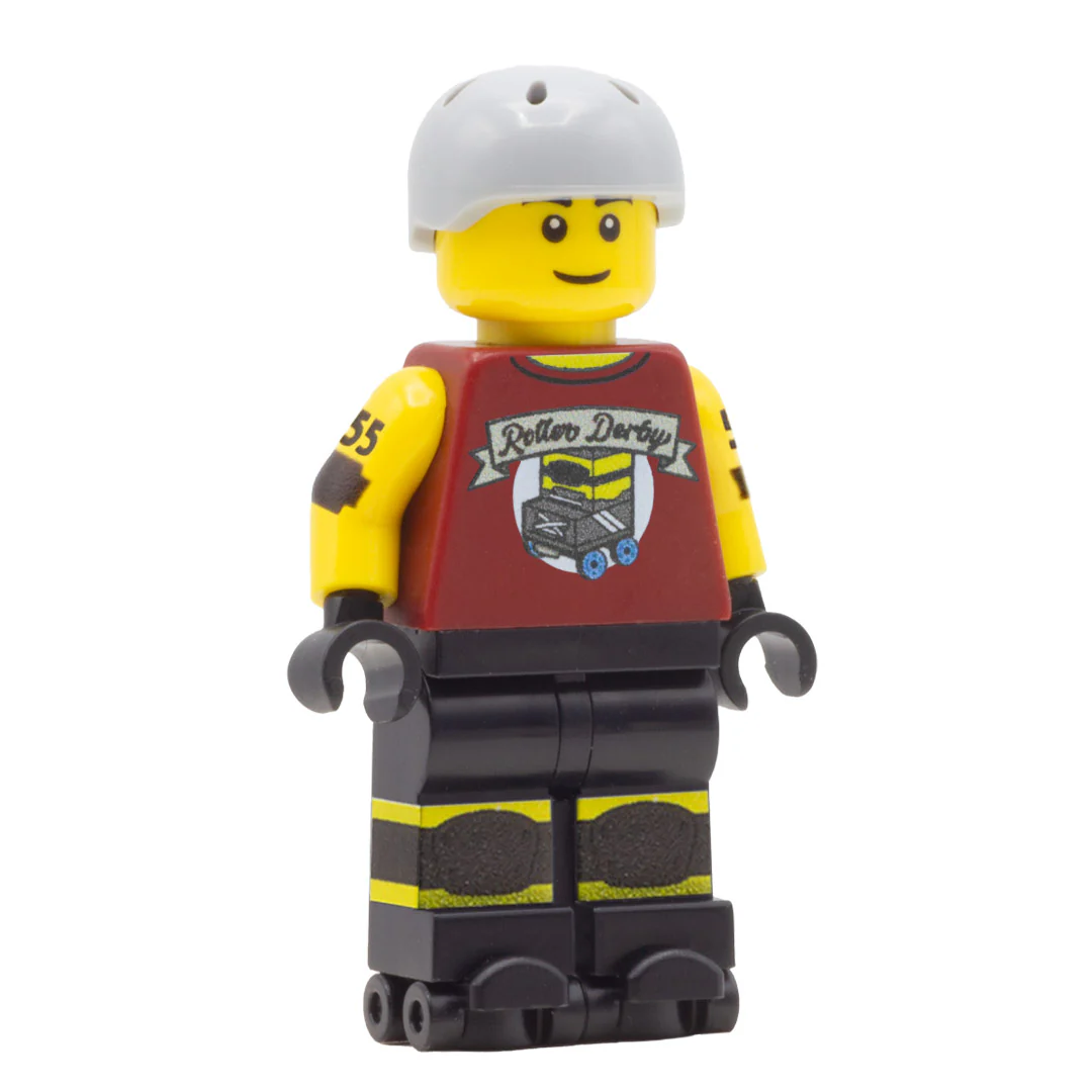 Personalised Roller Derby Player - Custom Design Minifigure - Image 8