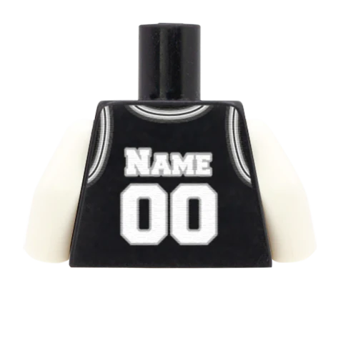 San Antonio Spurs (West Conference) - Custom Design Minifigure Torso - Image 7