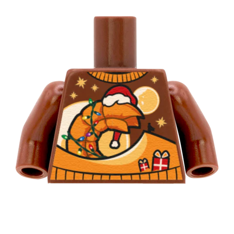 Sand Worm Christmas Jumper - Custom Design Minifigure Torso