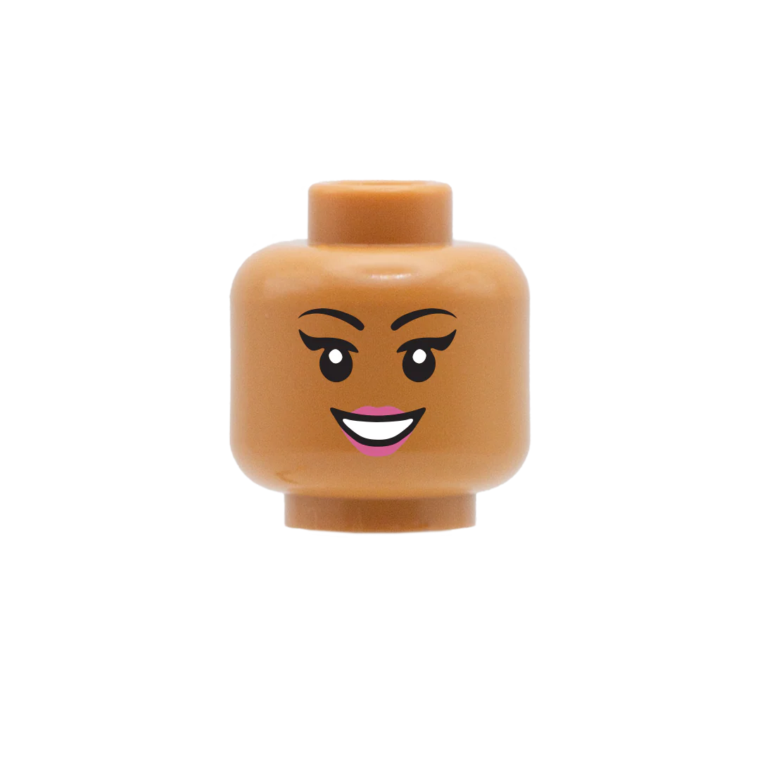 Happy Smile / Whoops - LEGO Minifigure Head - Image 3