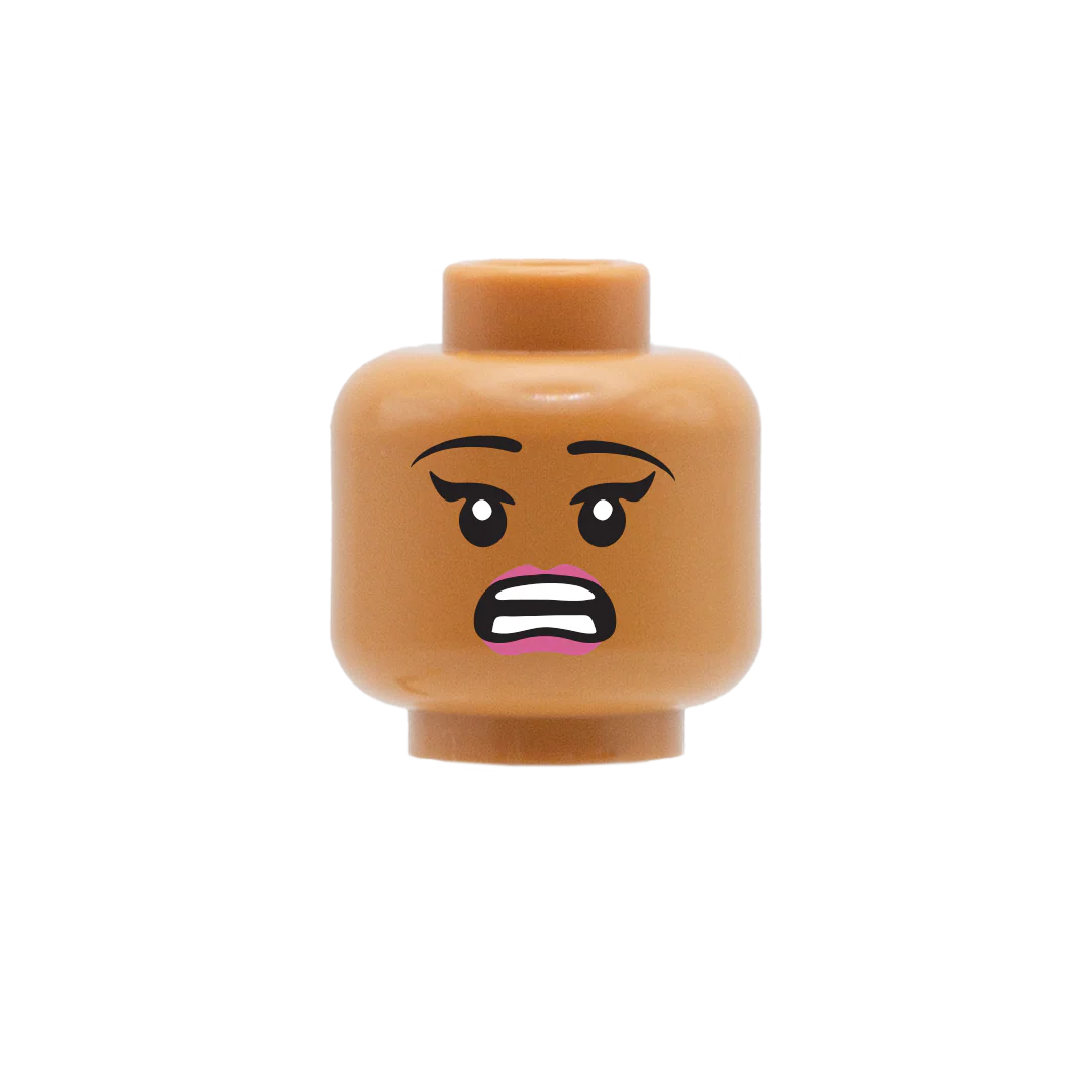 Happy Smile / Whoops - LEGO Minifigure Head - Image 6