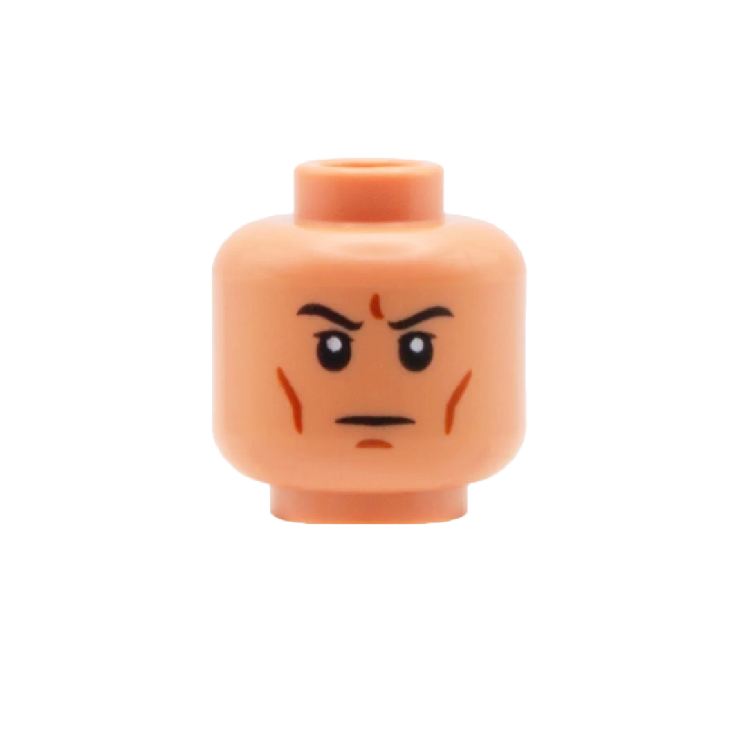 Serious Chiselled Cheekbones (Nougat) - LEGO Minifigure Head