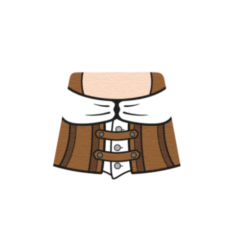 Shirt Under Leather Corset - Custom Design Minifigure Torso - Image 34