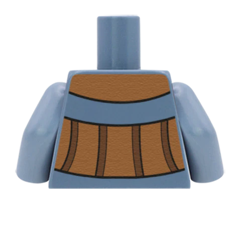 Shirt Under Leather Corset - Custom Design Minifigure Torso - Image 44