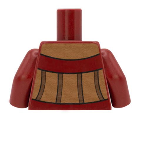 Shirt Under Leather Corset - Custom Design Minifigure Torso - Image 52