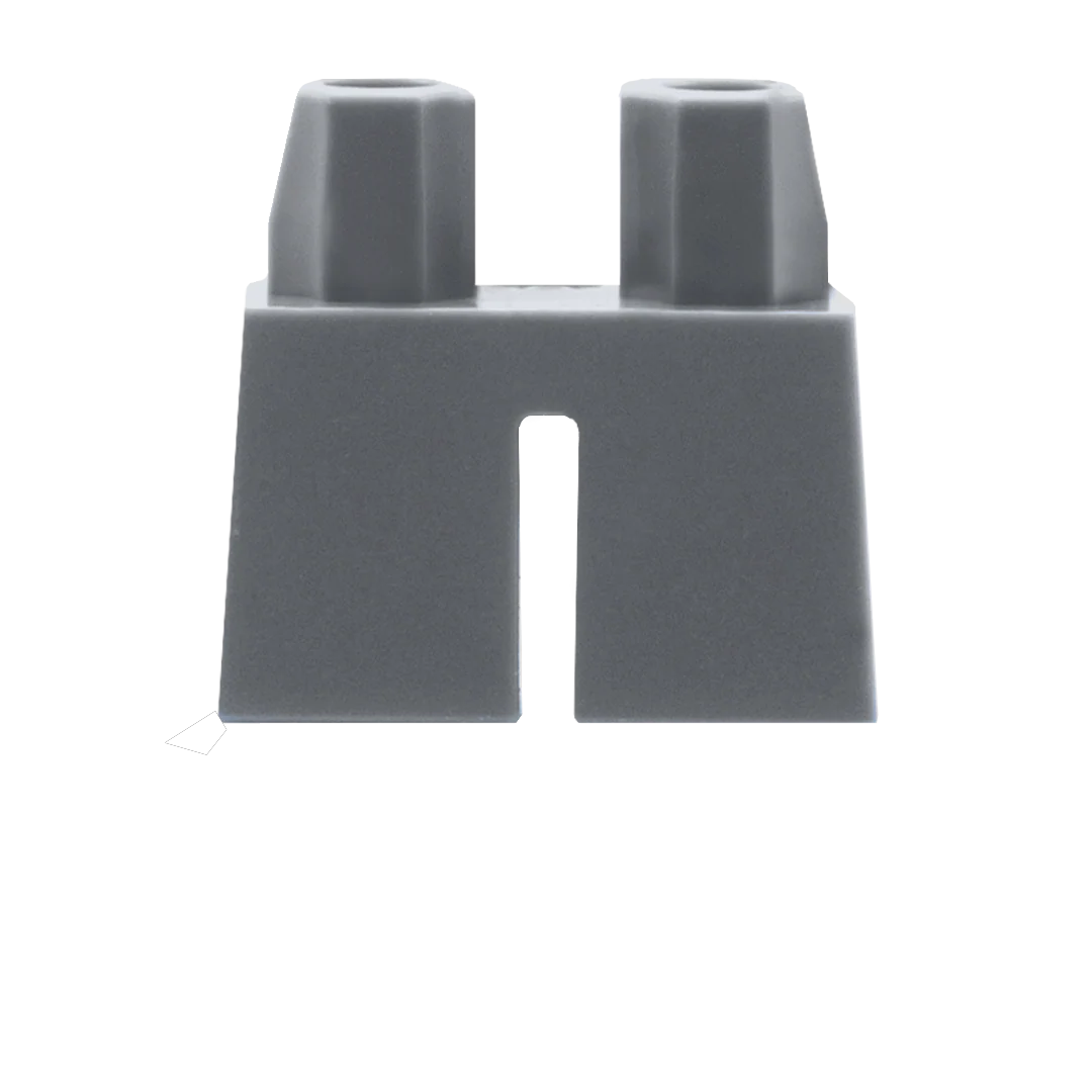 Short Dark Grey Legs - LEGO Minifigure Legs - Image 2
