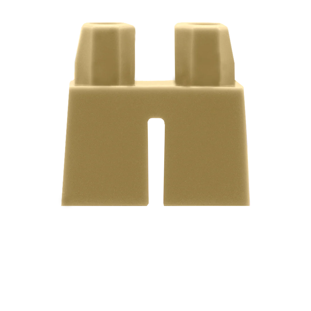 Short Dark Tan Legs - LEGO Minifigure Legs - Image 2
