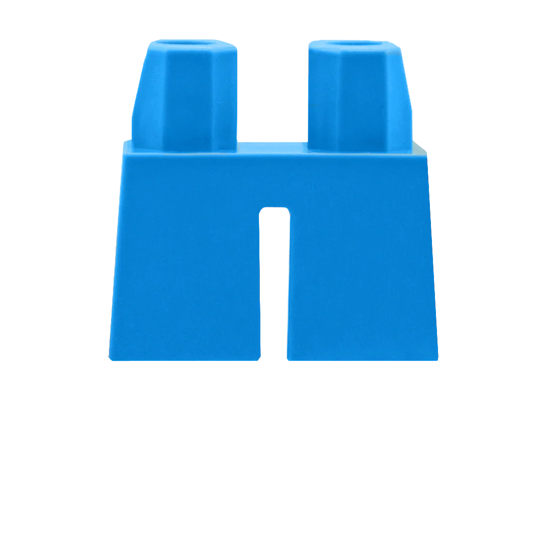 Short Turquoise Legs - LEGO Minifigure Legs - Image 2