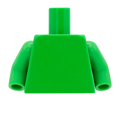 Smart Suit with Fancy Striped Tie - Custom Design Minifigure Torso - Image 6