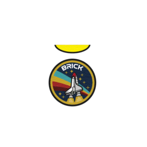 Space Badge T-Shirt - Custom Design Minifigure Torso - Image 31