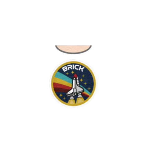 Space Badge T-Shirt - Custom Design Minifigure Torso - Image 34