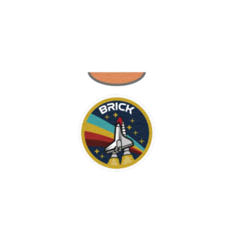 Space Badge T-Shirt - Custom Design Minifigure Torso - Image 36