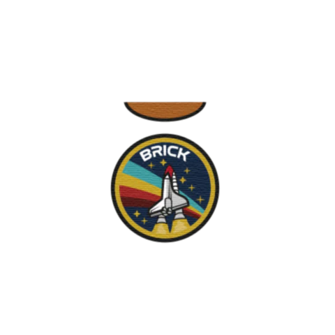 Space Badge T-Shirt - Custom Design Minifigure Torso - Image 37