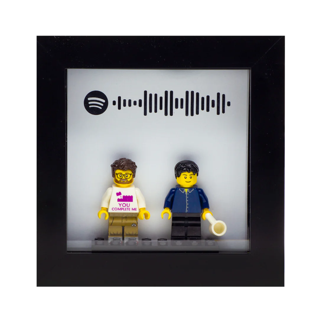 Spotify Code Couples Frame - Custom Minifigure Display