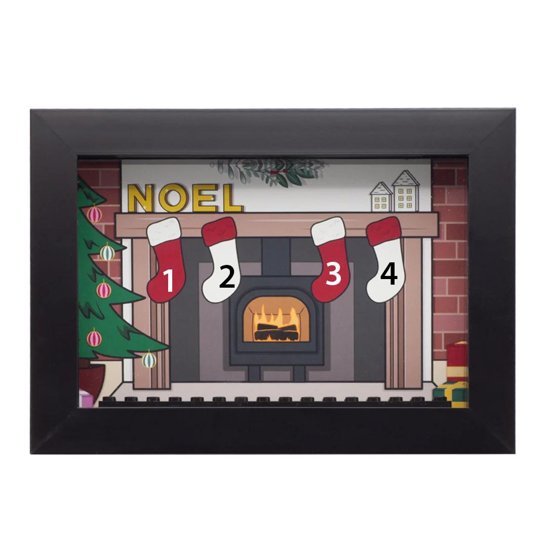 Stockings Group Frame - Custom Minifigure Display - Image 3