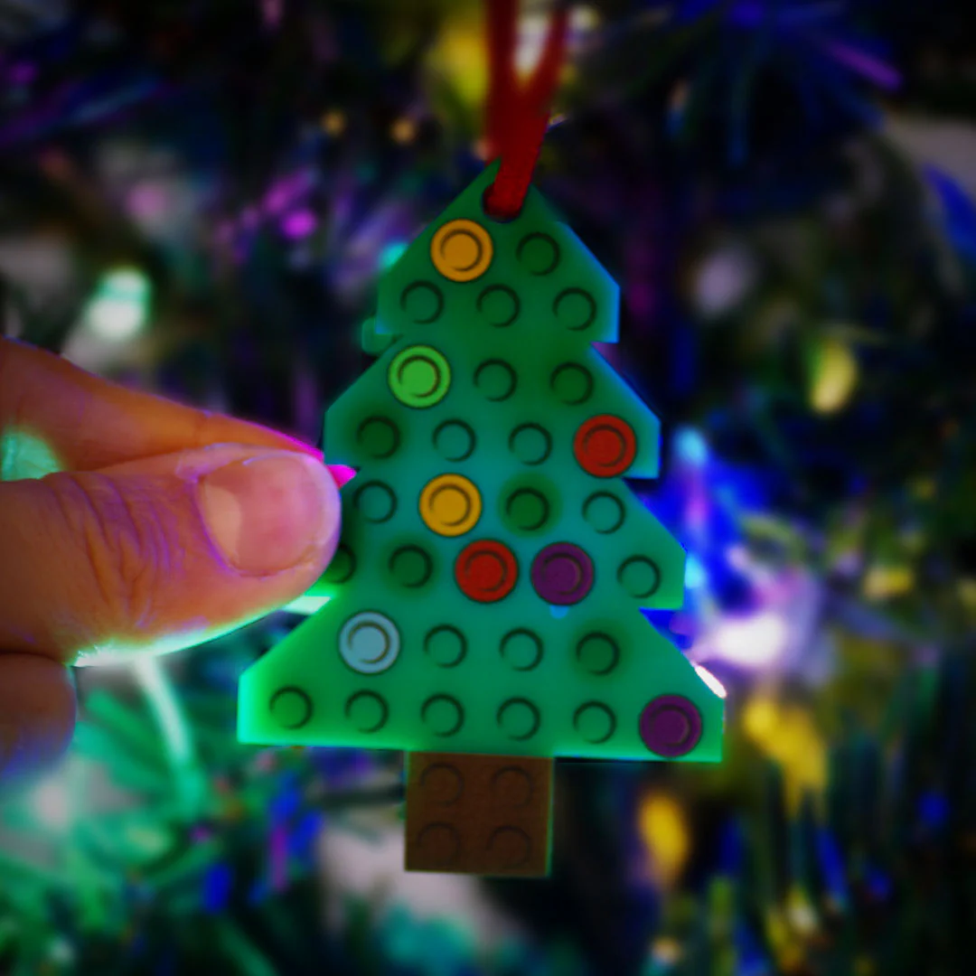 Stud Christmas Tree Decoration - Laser Cut Acrylic - Image 3